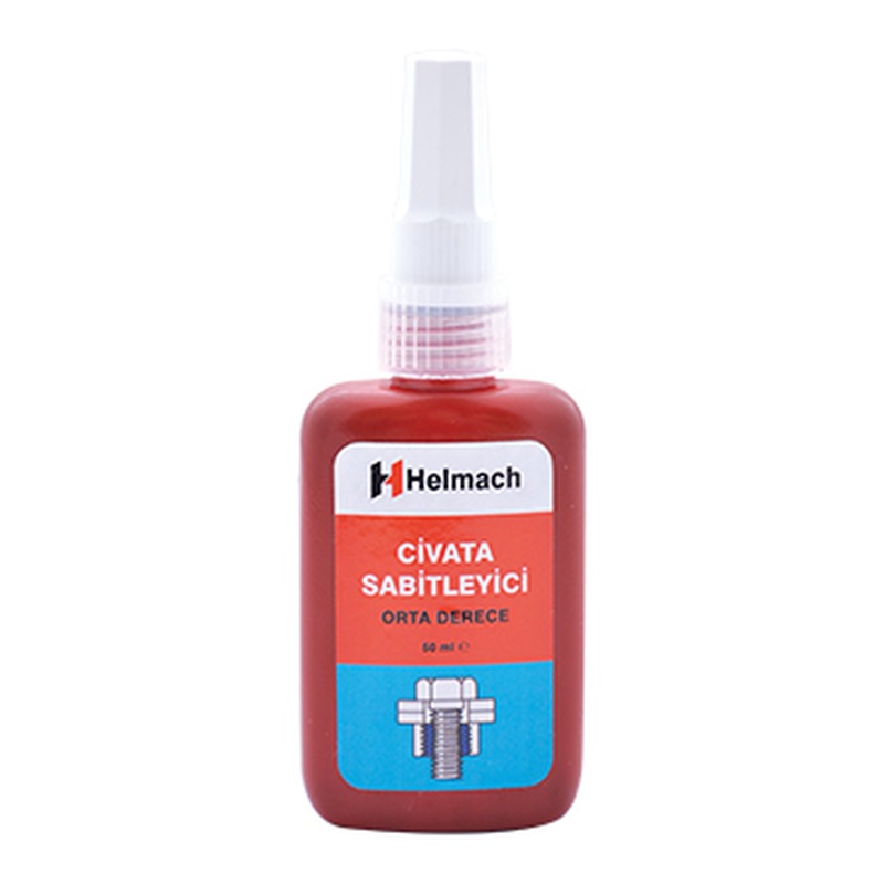 HELMACH CİVATA SABİTLEYİCİ ORTA DERECE 50 ML (HLM-TL-MED-50) - Orijinal Ürün Görseli | Petrogen Otomotiv