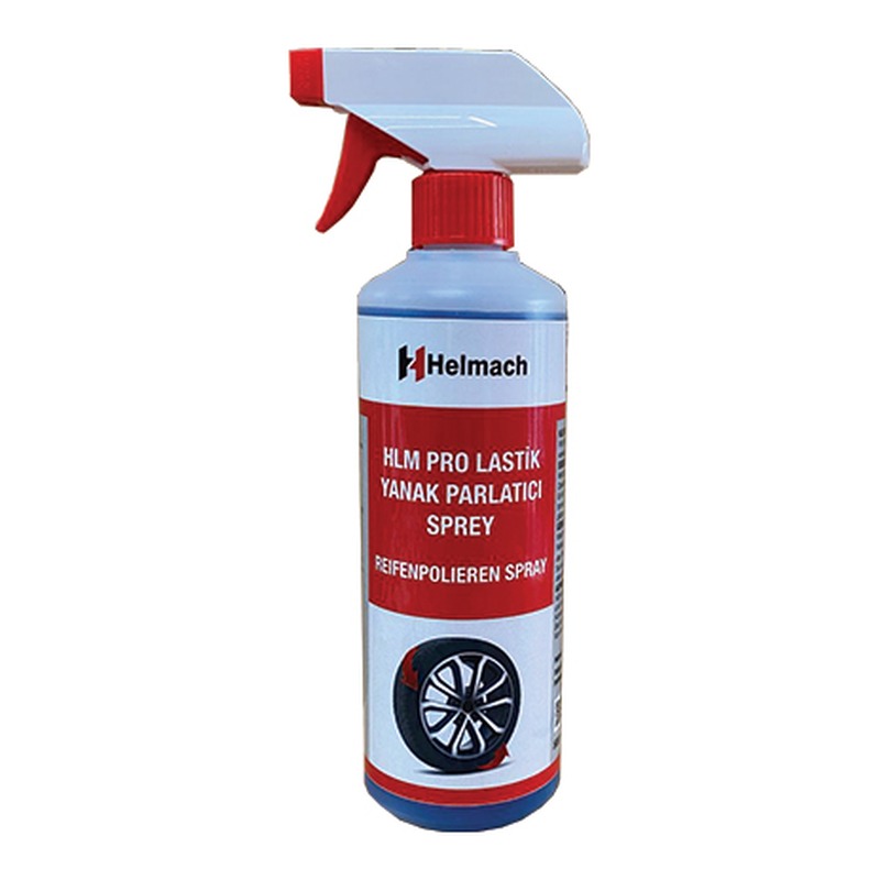 HELMACH HLM PRO LASTİK YANAK PARLATICI SPREY 500 ML (HLM-TYRE-PRO-500) - Orijinal Ürün Görseli | Petrogen Otomotiv