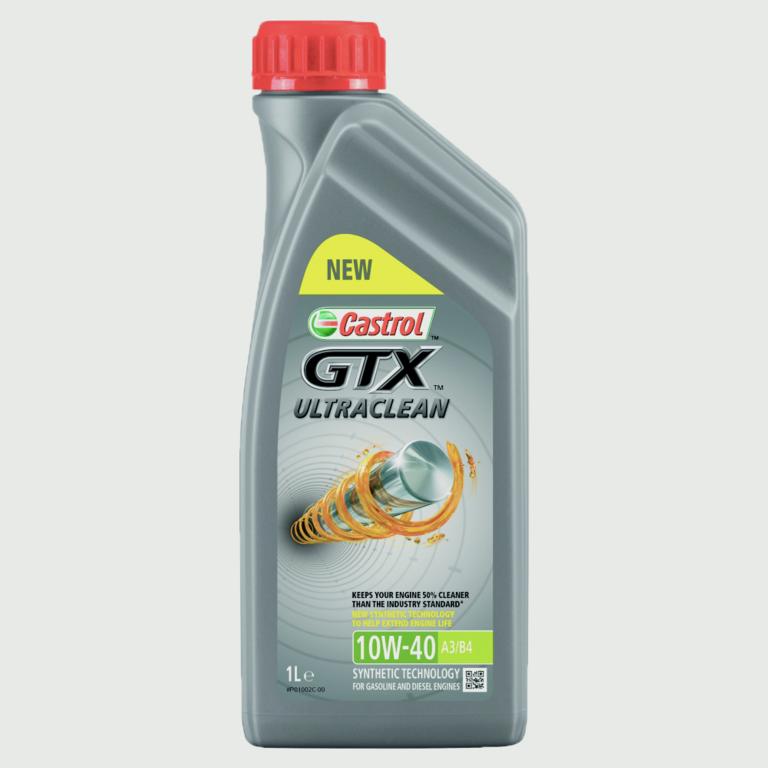 Castrol GTX 10W-40 Ultraclean A3/B4 Motor Yağı 1 Litre (3430133) - Orijinal Ürün Görseli | Petrogen Otomotiv