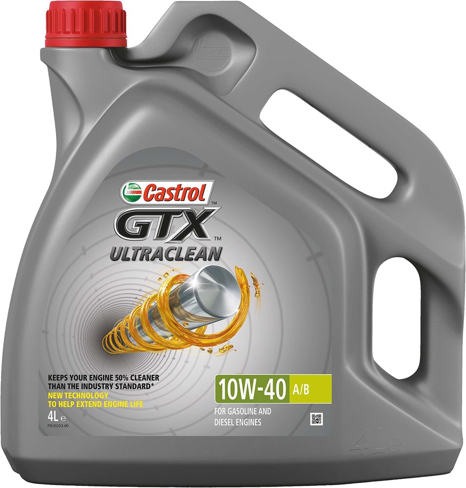 Castrol GTX 10W-40 Ultraclean A3/B4 Motor Yağı 4 Litre (3430135) - Orijinal Ürün Görseli | Petrogen Otomotiv