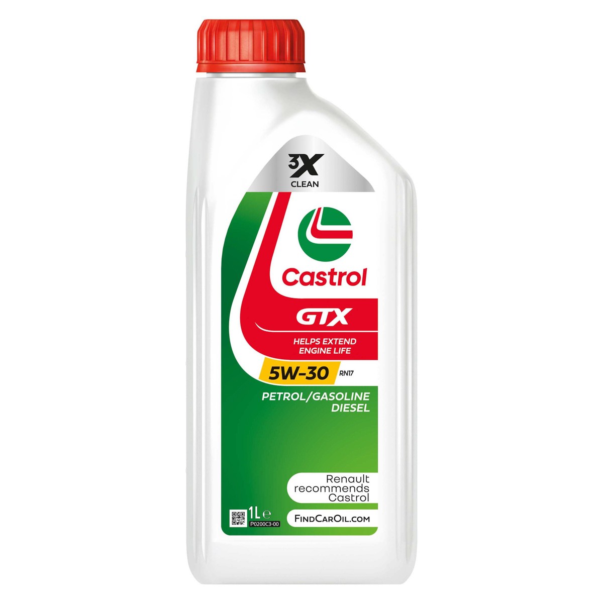Castrol GTX 5W-30 RN17 Benzinli ve Dizel Motor Yağı 1 Litre (3430123) - Orijinal Ürün Görseli | Petrogen Otomotiv