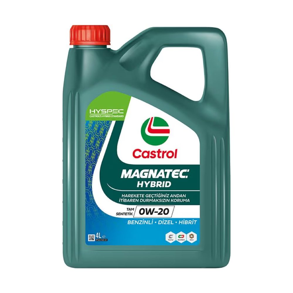 Castrol MAGNATEC 0W-20 Hybrid Tam Sentetik Motor Yağı 4 Litre (3429855) - Orijinal Ürün Görseli | Petrogen Otomotiv