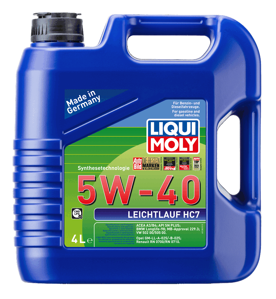 LIQUI MOLY 5W-40 Motor Yağı Leichtlauf HC7 4 Litre (1382) - Orijinal Ürün Görseli | Petrogen Otomotiv