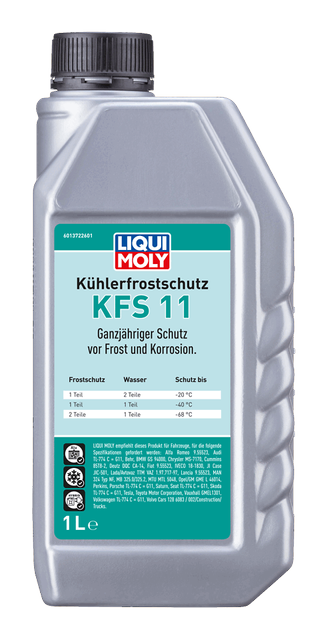 LIQUI MOLY Antifriz Coolant & Antifreeze KFS 11 1 Litre (21149) - Orijinal Ürün Görseli | Petrogen Otomotiv