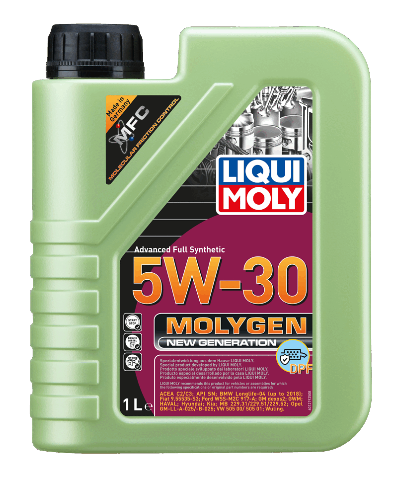 LIQUI MOLY 5W-30 Motor Yağı Molygen New Generation DPF 1 Litre (21224) - Orijinal Ürün Görseli | Petrogen Otomotiv