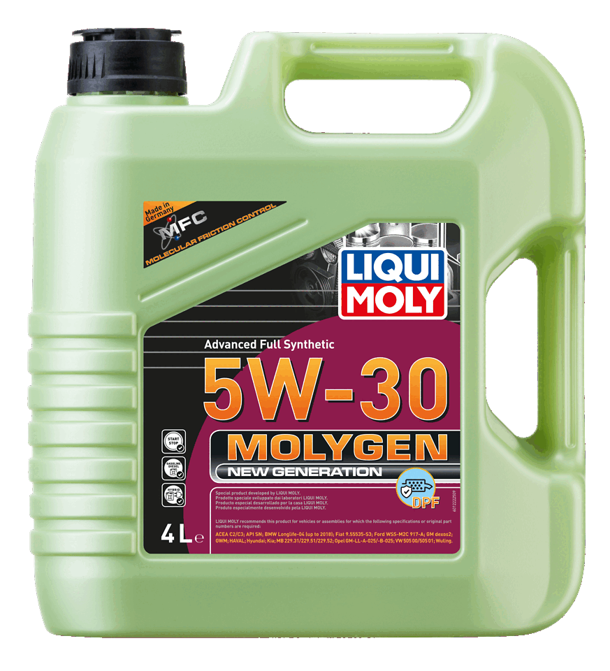 LIQUI MOLY 5W-30 Motor Yağı Molygen New Generation DPF 4 Litre (21225) - Orijinal Ürün Görseli | Petrogen Otomotiv