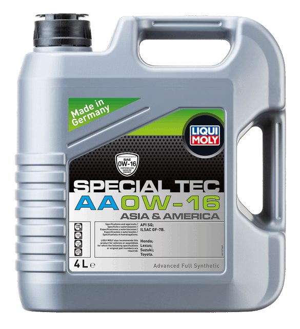 LIQUI MOLY 0W-16 Motor Yağı Special Tec AA 4 Litre (21327) - Orijinal Ürün Görseli | Petrogen Otomotiv