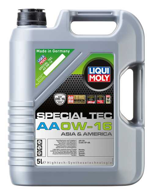 LIQUI MOLY 0W-16 Motor Yağı Special Tec AA 5 Litre (21328) - Orijinal Ürün Görseli | Petrogen Otomotiv