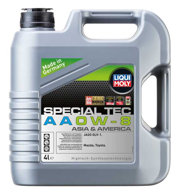 LIQUI MOLY 0W-8 Motor Yağı Special Tec AA 4 Litre (21768) - Orijinal Ürün Görseli | Petrogen Otomotiv