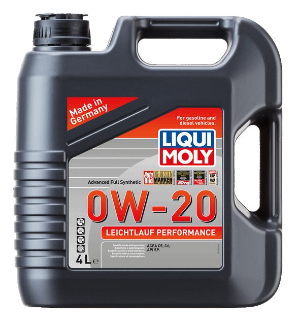 LIQUI MOLY 0W-20 Motor Yağı Leichtlauf Performance 4 Litre (21887) - Orijinal Ürün Görseli | Petrogen Otomotiv