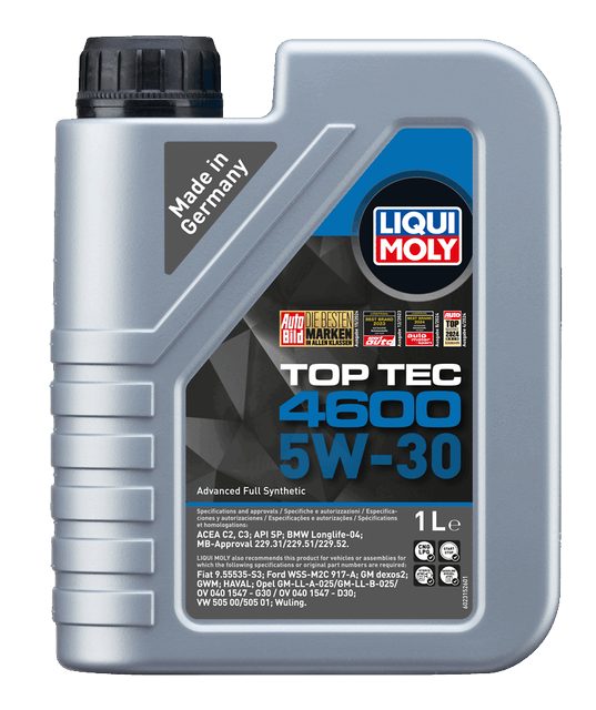 LIQUI MOLY 5W-30 Motor Yağı Tam Sentetik Top Tec 4600 1 Litre (2315) - Orijinal Ürün Görseli | Petrogen Otomotiv