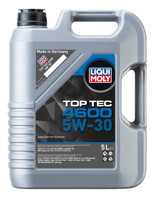 LIQUI MOLY 5W-30 Motor Yağı Tam Sentetik Top Tec 4600 5 Litre (2316) - Orijinal Ürün Görseli | Petrogen Otomotiv