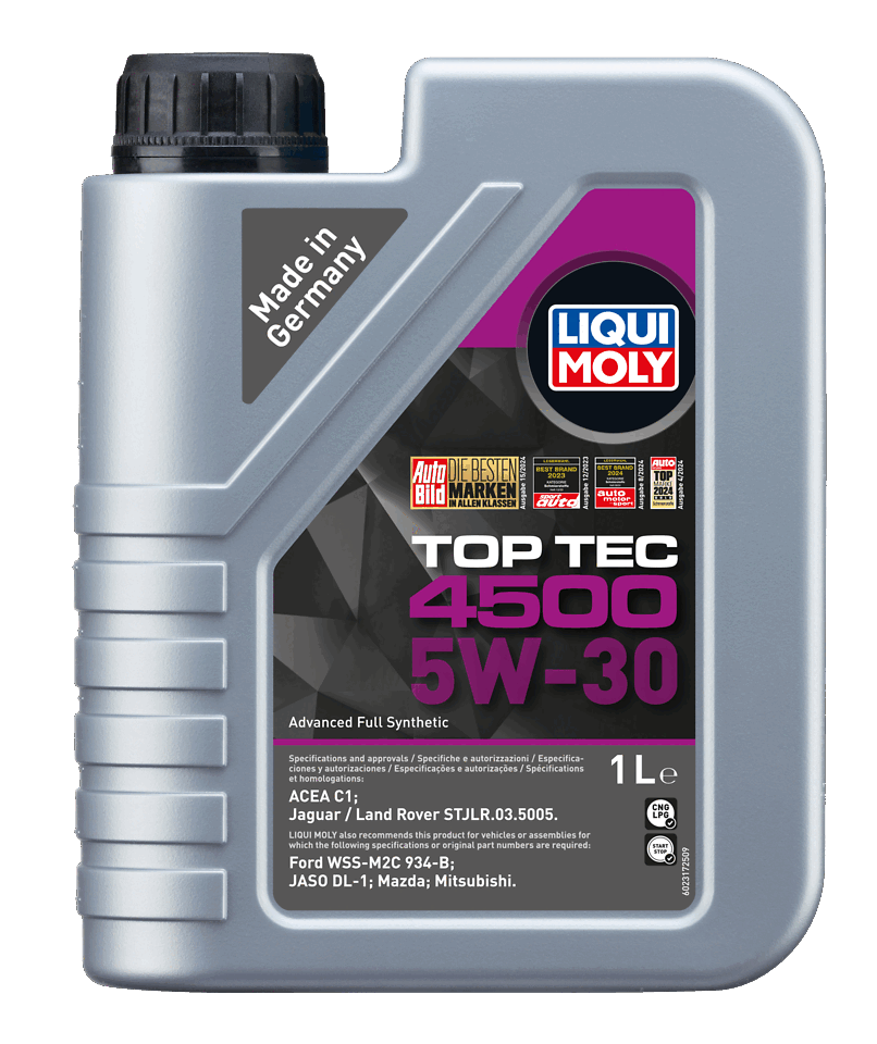 LIQUI MOLY 5W-30 Motor Yağı Tam Sentetik Top Tec 4500 1 Litre (2317) - Orijinal Ürün Görseli | Petrogen Otomotiv