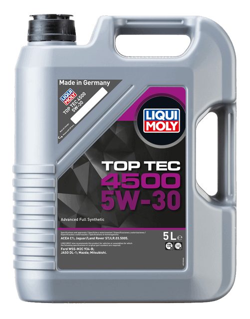 LIQUI MOLY 5W-30 Motor Yağı Tam Sentetik Top Tec 4500 5 Litre (2318) - Orijinal Ürün Görseli | Petrogen Otomotiv