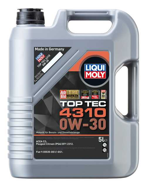 LIQUI MOLY 0W-30 Motor Yağı Tam Sentetik Top Tec 4310 5 Litre (2362) - Orijinal Ürün Görseli | Petrogen Otomotiv