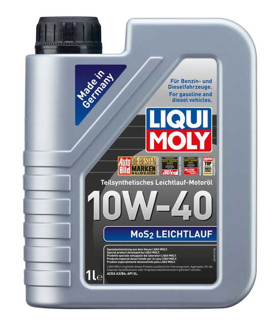 LIQUI MOLY 10W-40 Motor Yağı MoS2 Leichtlauf 1 Litre (2626) - Orijinal Ürün Görseli | Petrogen Otomotiv