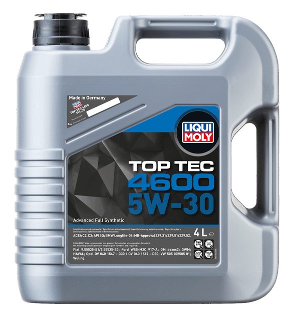 LIQUI MOLY 5W-30 Motor Yağı Tam Sentetik Top Tec 4600 4 Litre (3763) - Orijinal Ürün Görseli | Petrogen Otomotiv