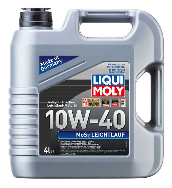 LIQUI MOLY 10W-40 Motor Yağı MoS2 Leichtlauf 4 Litre (6948) - Orijinal Ürün Görseli | Petrogen Otomotiv