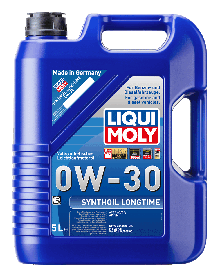 LIQUI MOLY 0W-30 Motor Yağı Synthoil Longtime 5 Litre (8977) - Orijinal Ürün Görseli | Petrogen Otomotiv
