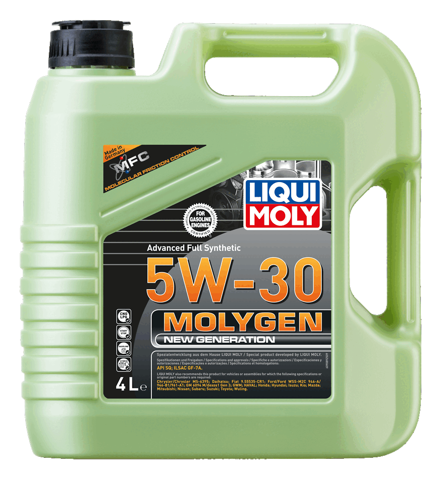 LIQUI MOLY 5W-30 Motor Yağı Molygen New Generation 4 Litre (9089) - Orijinal Ürün Görseli | Petrogen Otomotiv