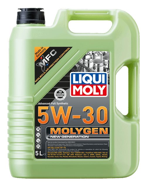 LIQUI MOLY 5W-30 Motor Yağı Molygen New Generation 5 Litre (9952) - Orijinal Ürün Görseli | Petrogen Otomotiv