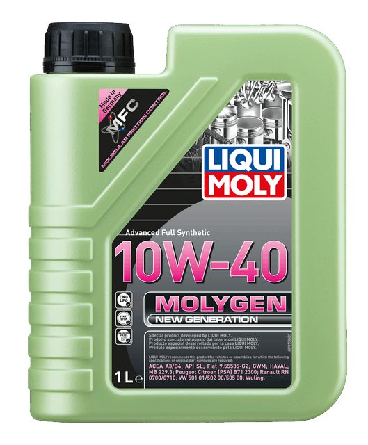 LIQUI MOLY 10W-40 Motor Yağı Molygen New Generation 1 Litre (9955) - Orijinal Ürün Görseli | Petrogen Otomotiv
