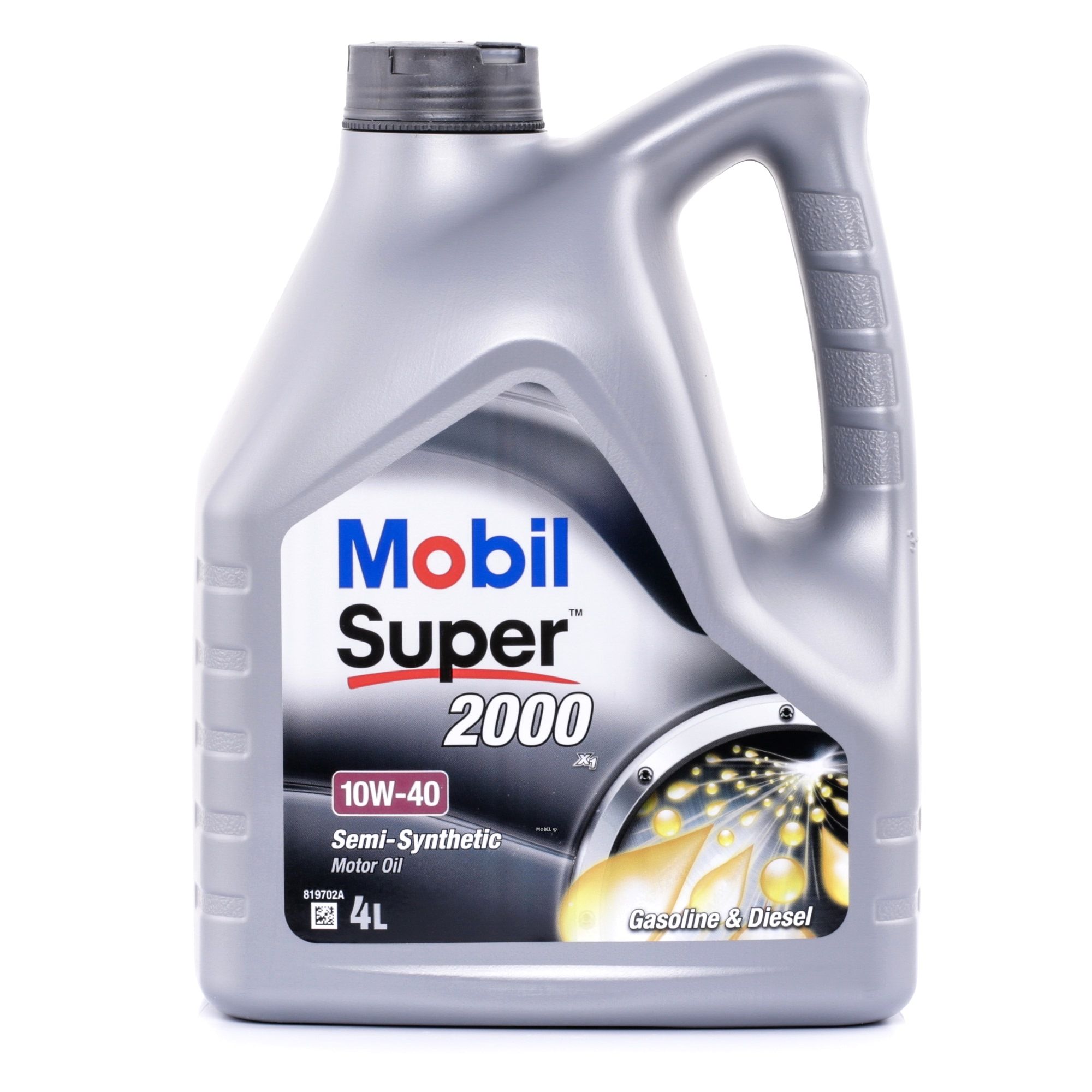 Mobil Super 2000 X1 10W-40 Yarı Sentetik Motor Yağı 4 Litre (Siyah Kapak) (152560) - Orijinal Ürün Görseli | Petrogen Otomotiv
