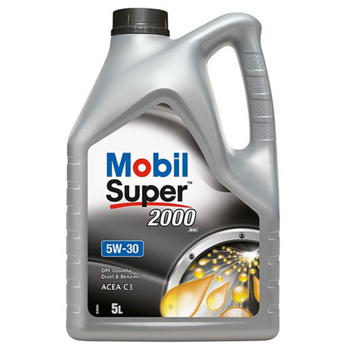 Mobil Super 2000 XE C3 5W-30 Sentetik Motor Yağı 5 Litre (155353) - Orijinal Ürün Görseli | Petrogen Otomotiv