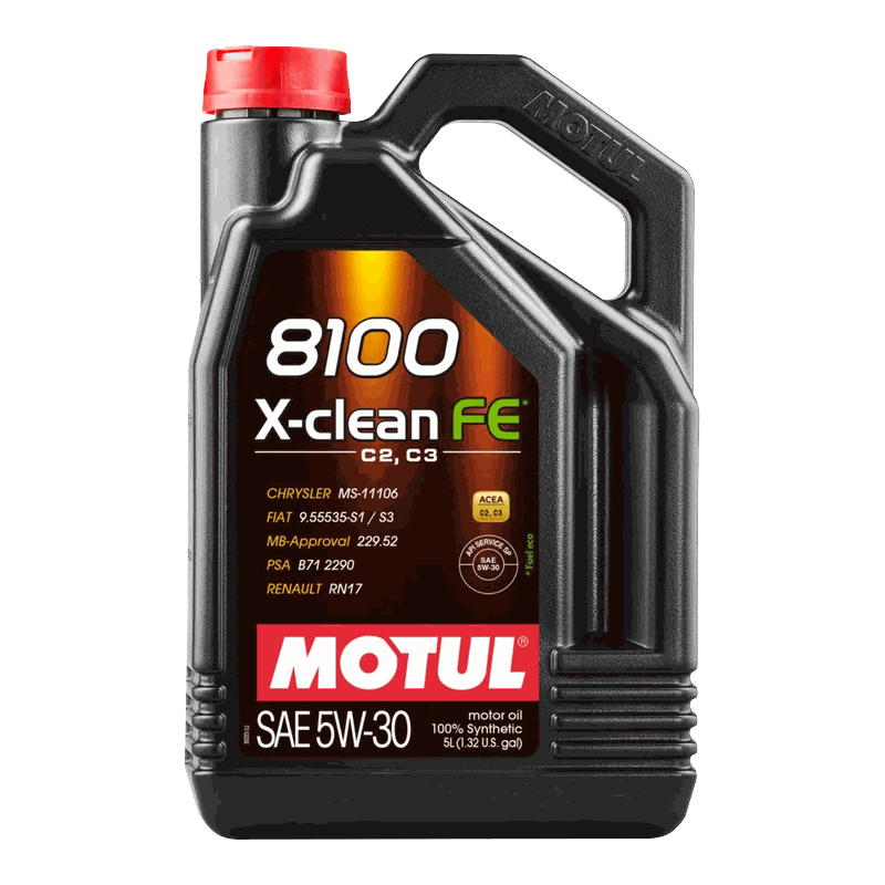 Motul 8100 X-clean FE 5W-30 5 Litre (112781) - Orijinal Ürün Görseli | Petrogen Otomotiv